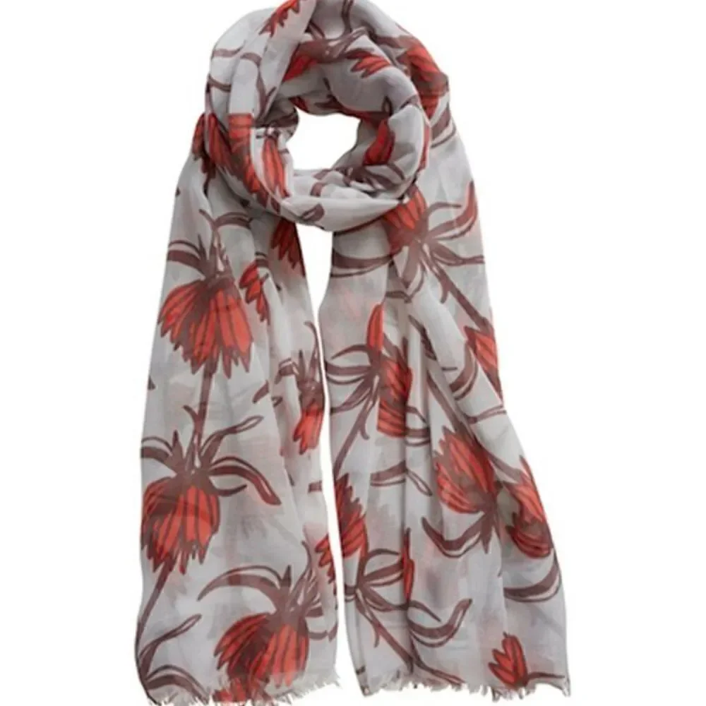 India Hicks Crown Imperial Scarf - Poppy Red